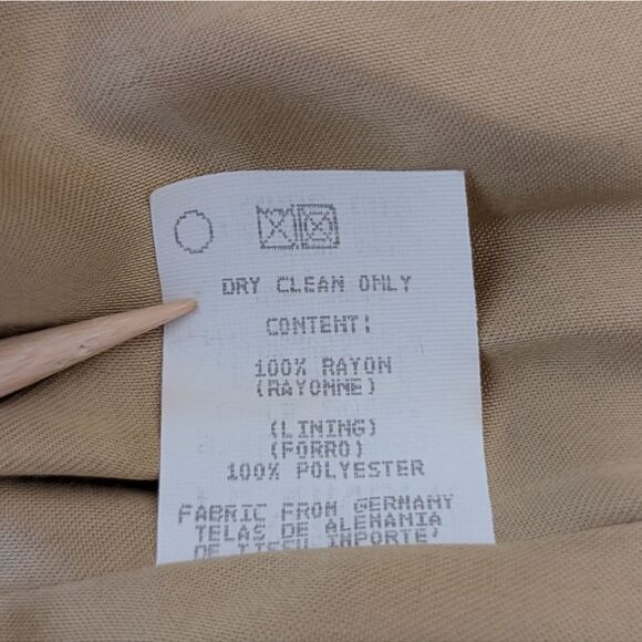 VTG Platinum Dorothy Schoelen Maximalist Metallic Gold Power Suit Blazer S - Picture 11 of 11